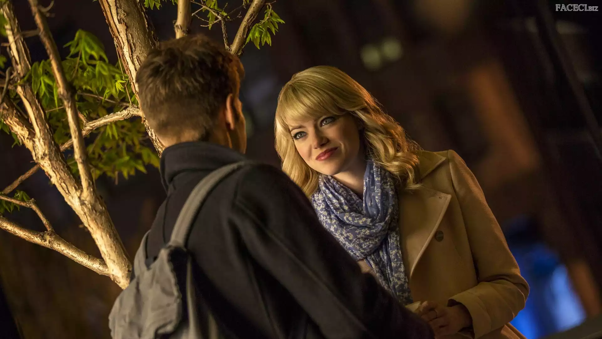 Rozmowa, Makijaż, Emma Stone, Kobieta, Mężczyzna